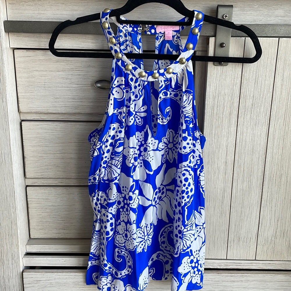Lilly Pulitzer size M silk tank top